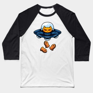 alien cat illustration Baseball T-Shirt